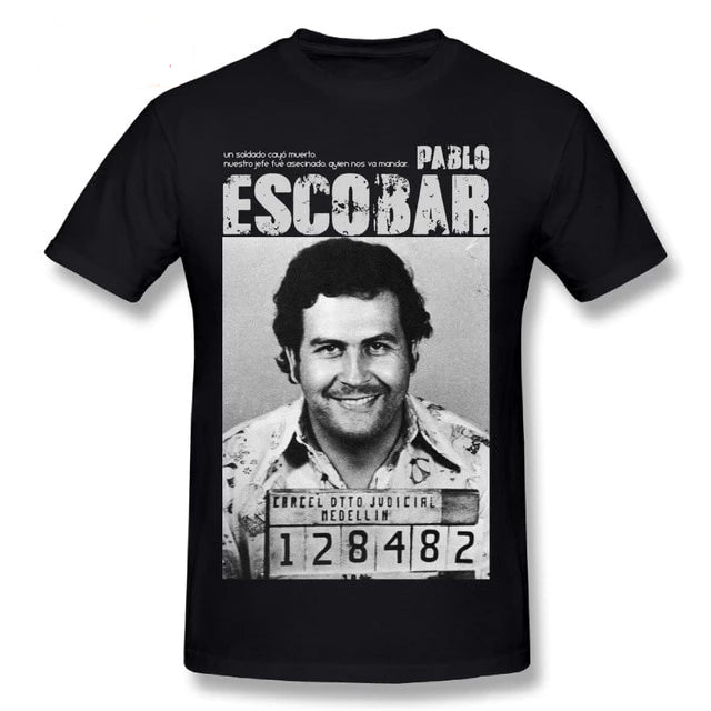 Tee Shirt Pablo Escobar noir