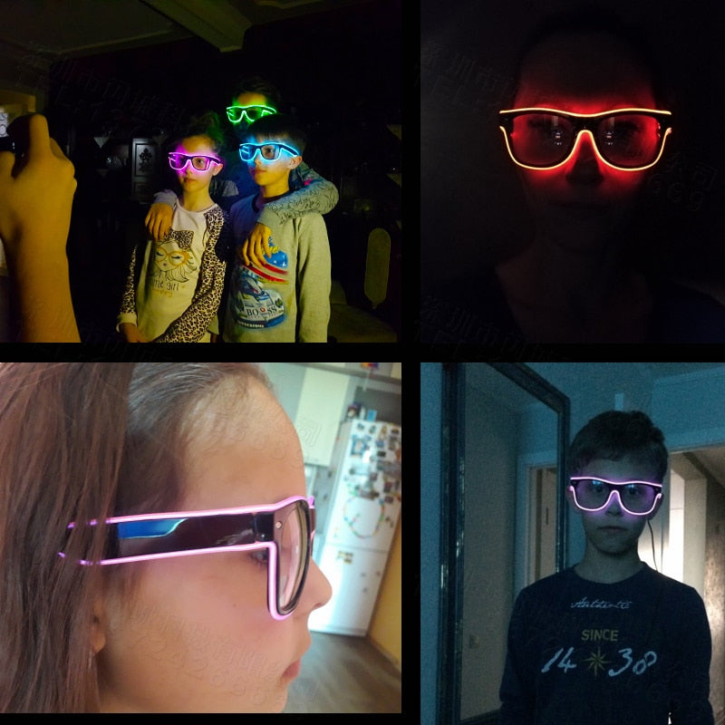 Lunettes LED Lumineuse - Glowing Neon Glasses - iONiQ SHOP