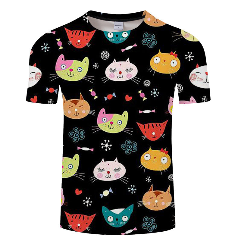 T-Shirt Cartoon Kitty Cats | Chat Icon - iONiQ SHOP