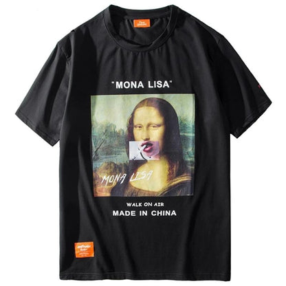 T-Shirt Mona Lisa smoking - iONiQ SHOP