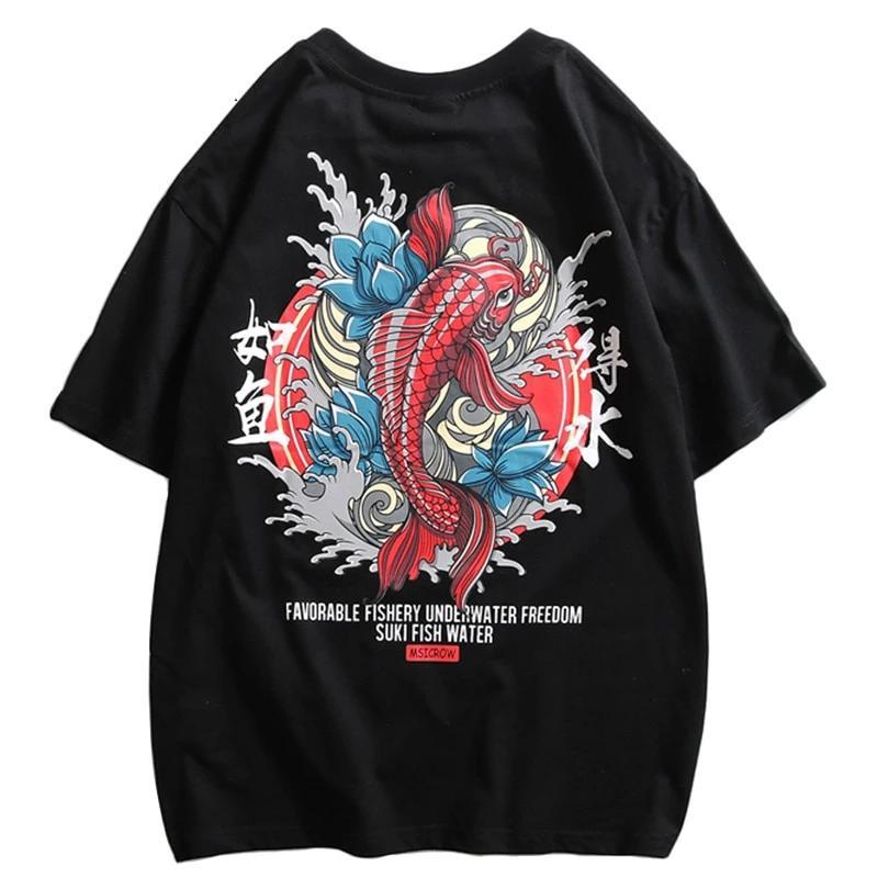 Street Wear T-Shirt Fish Suki | Japan Urban Wear